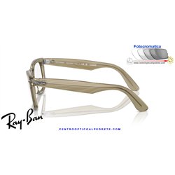 Gafas para graduado Ray-Ban Wayfarer Ease Photo Striped Grey (RX4340V 8381)