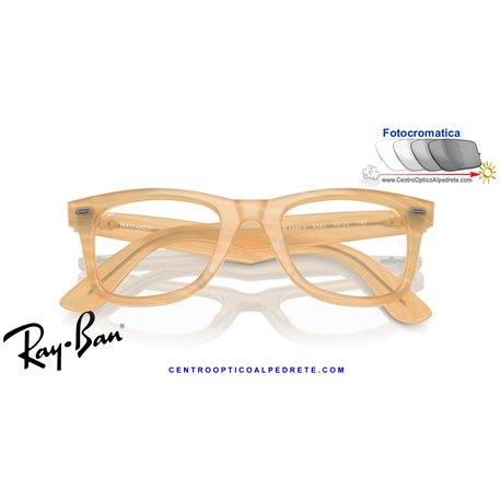 Gafas para graduado Ray-Ban Wayfarer Ease Photo Striped Brown (RX4340V 8383)