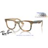 Gafas para graduado Ray-Ban Wayfarer Ease Photo Striped Brown (RX4340V 8383)
