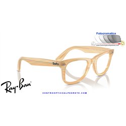 Gafas para graduado Ray-Ban Wayfarer Ease Photo Striped Brown (RX4340V 8383)