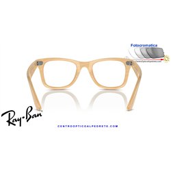 Gafas para graduado Ray-Ban Wayfarer Ease Photo Striped Brown (RX4340V 8383)