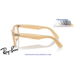 Gafas para graduado Ray-Ban Wayfarer Ease Photo Striped Brown (RX4340V 8383)