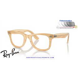Gafas para graduado Ray-Ban Wayfarer Ease Photo Striped Brown (RX4340V 8383)