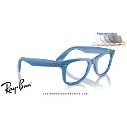 Gafas para graduado Ray-Ban Wayfarer Ease Photo Striped Blue (RX4340V 8384)