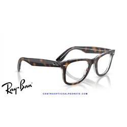 Gafas para graduado Ray-Ban Wayfarer Ease Dark Havana On Multicolour (RX4340V 8401)