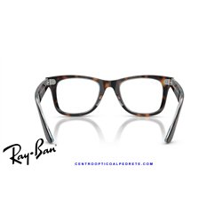 Gafas para graduado Ray-Ban Wayfarer Ease Dark Havana On Multicolour (RX4340V 8401)