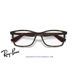 Gafas para graduado Ray-Ban RX7047 Havana sobre Transparente (RX7047 5573)