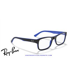 Ray-Ban RX5268 Eyeglasses Black on Blue (RX5268 5179)