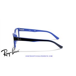 Ray-Ban RX5268 Eyeglasses Black on Blue (RX5268 5179)
