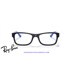 Ray-Ban RX5268 Eyeglasses Black on Blue (RX5268 5179)