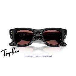 Ray-Ban Puffer Sunglasses Black / Dark Violet (RB4940 601/69)