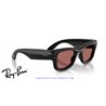 Ray-Ban Puffer Sunglasses Black / Dark Violet (RB4940 601/69)