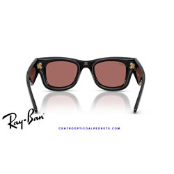 Ray-Ban Puffer Sunglasses Black / Dark Violet (RB4940 601/69)