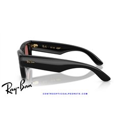 Ray-Ban Puffer Sunglasses Black / Dark Violet (RB4940 601/69)