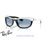 Ray-Ban Balorama White / Clear Gradient Blue (RB2489 14443F)
