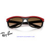 Ray-Ban Balorama Red / Clear Gradient Brown (RB2489 955/51)
