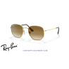 Gafas de sol Ray-Ban Hexagonal Gold | Light Brown | Distribuidor Oficial