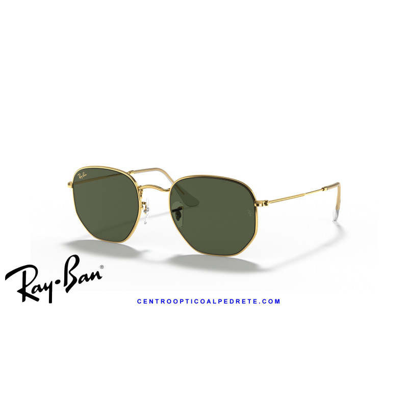 Gafas de sol Ray-Ban Hexagonal Gold | G-15 Green | Distribuidor Oficial