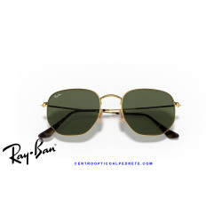 Ray-Ban Hexagonal Arista Gold Sunglasses | G-15 Green | Genuine Ray-Ban