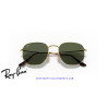 Ray-Ban Hexagonal Arista Gold Sunglasses | G-15 Green | Genuine Ray-Ban