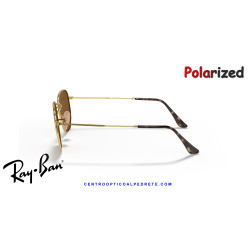 Gafas de sol Ray-Ban Hexagonal Gold | Brown Polarized | Distribuidor Oficial
