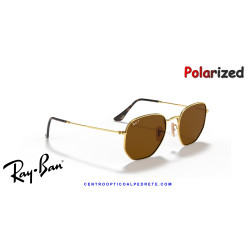 Gafas de sol Ray-Ban Hexagonal Gold | Brown Polarized | Distribuidor Oficial
