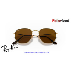 Gafas de sol Ray-Ban Hexagonal Gold | Brown Polarized | Distribuidor Oficial
