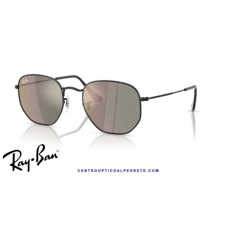 Gafas de sol Ray-Ban Hexagonal Black | Bronze | Centro Óptico Alpedrete