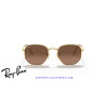 Ray-Ban Hexagonal Arista Gold Sunglasses | Brown | Centro Óptico Alpedrete