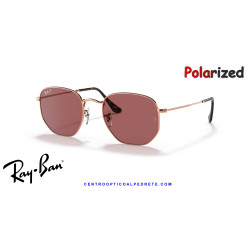 Gafas de sol Ray-Ban Hexagonal Gold / Violet Polarized (RB3548N 9202AF)