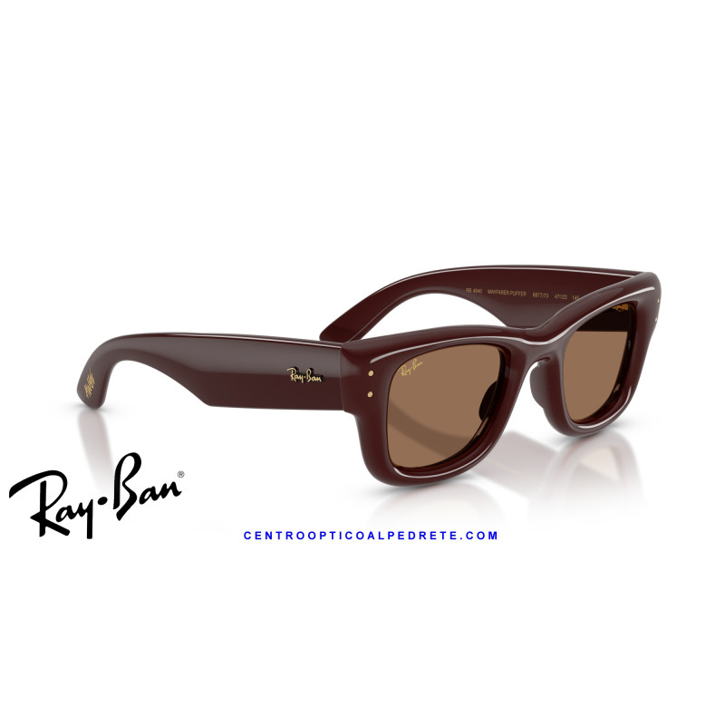 Ray-Ban Puffer Sunglasses Dark Brown / Dark Brown (RB4940 687773)