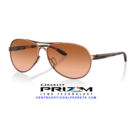 Oakley Feedback Rose Gold / Vr50 Brown Gradient Sunglasses | Official
