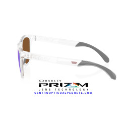 Oakley Frogskins Range XL Matte Clear Prizm Violet | Original Sunglasses