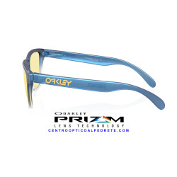 Oakley Frogskins S Matt Cyan/Blue/Clear Shift Fade Prizm Gaming™ 2.0 | Gafas de Sol Originales