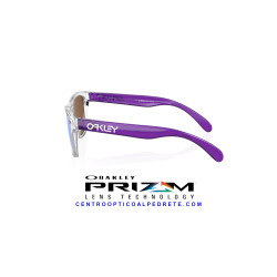 Oakley Frogskins XXS Clear Prizm Violet | Original Sunglasses