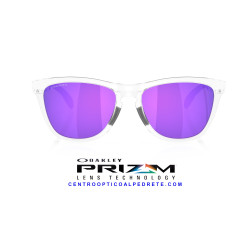 Oakley Frogskins Range XL Matte Clear Prizm Violet | Original Sunglasses