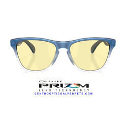 Oakley Frogskins S Matt Cyan/Blue/Clear Shift Fade Prizm Gaming™ 2.0 | Gafas de Sol Originales