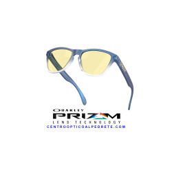 Oakley Frogskins S Matt Cyan/Blue/Clear Shift Fade Prizm Gaming™ 2.0 | Gafas de Sol Originales