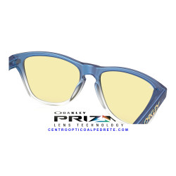 Oakley Frogskins S Matt Cyan/Blue/Clear Shift Fade Prizm Gaming™ 2.0 | Gafas de Sol Originales