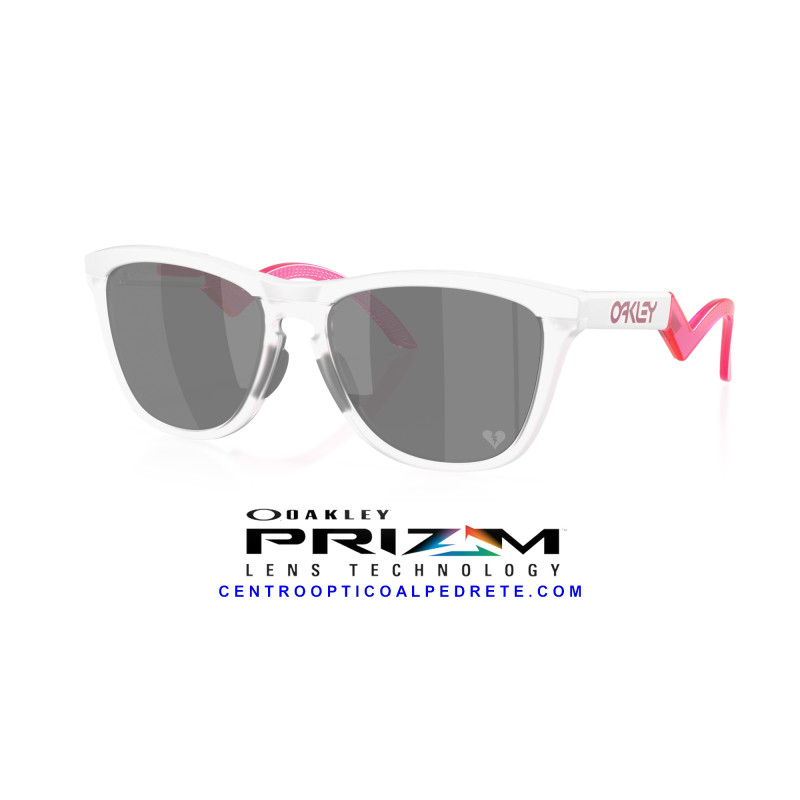 Oakley Frogskins Hybrid Matte White Prizm Black | Gafas de Sol Originales