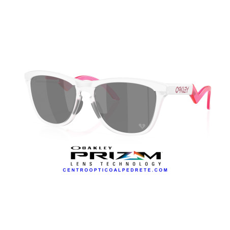 Oakley Frogskins Hybrid Matte White Prizm Black | Gafas de Sol Originales
