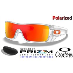 BatWolf Custom Polished Clear / Prizm Ruby Polarized (OO9101-15338)