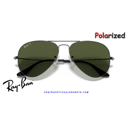 Gafas de sol Ray-Ban Aviator Gunmetal | Crystal Green Polarized Originales
