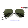 Gafas de sol Ray-Ban Aviator Gunmetal | Crystal Green Polarized Originales
