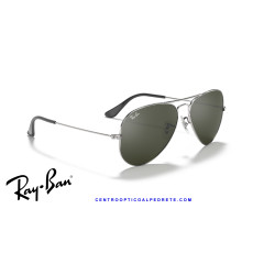 Gafas de sol Ray-Ban Aviator Silver | Grey Mirror | Centro Óptico Alpedrete