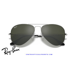 Ray-Ban Aviator Silver | Ray-Ban at Centro Óptico Alpedrete