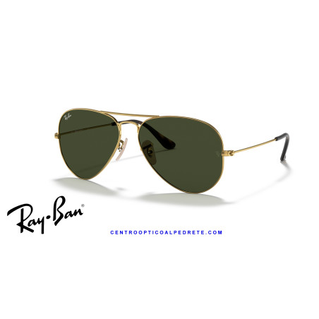 Ray-Ban Aviator Arista Gold Sunglasses | G-15 Green | Official Retailer