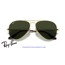 Ray-Ban Aviator Arista Gold Sunglasses | G-15 Green | Official Retailer