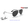 Gafas de sol Ray-Ban Aviator Negro | Crystal Dark Grey Polarized Originales