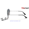 Gafas de sol Ray-Ban Aviator Gunmetal | Blue-Grey Gradient Polarized Originales